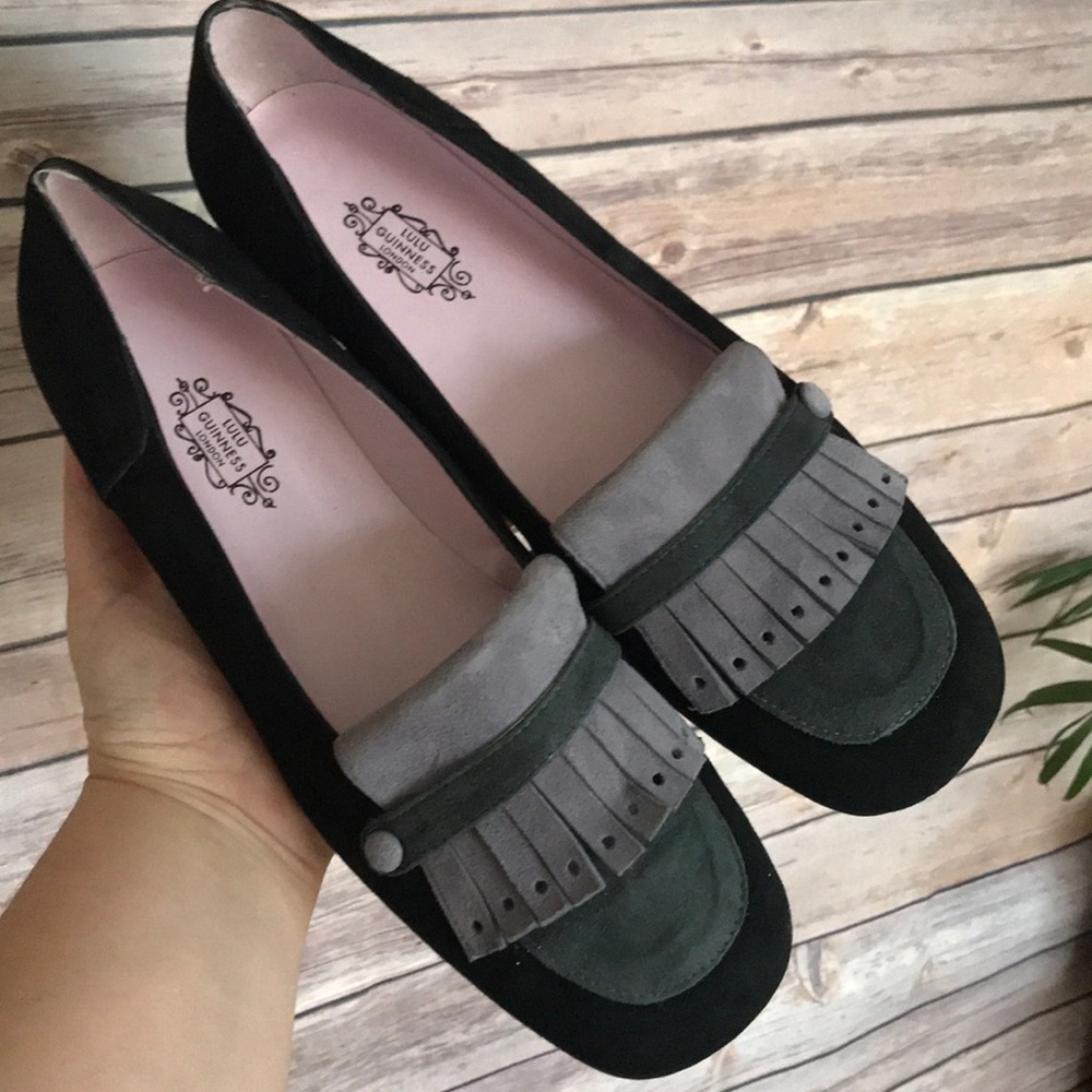 Lulu Guinness London | suede professional loafers